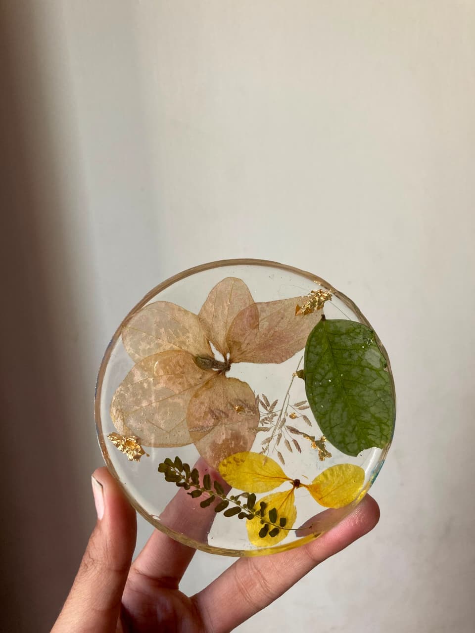 Botanical Resin Coaster Set (Set of 4)