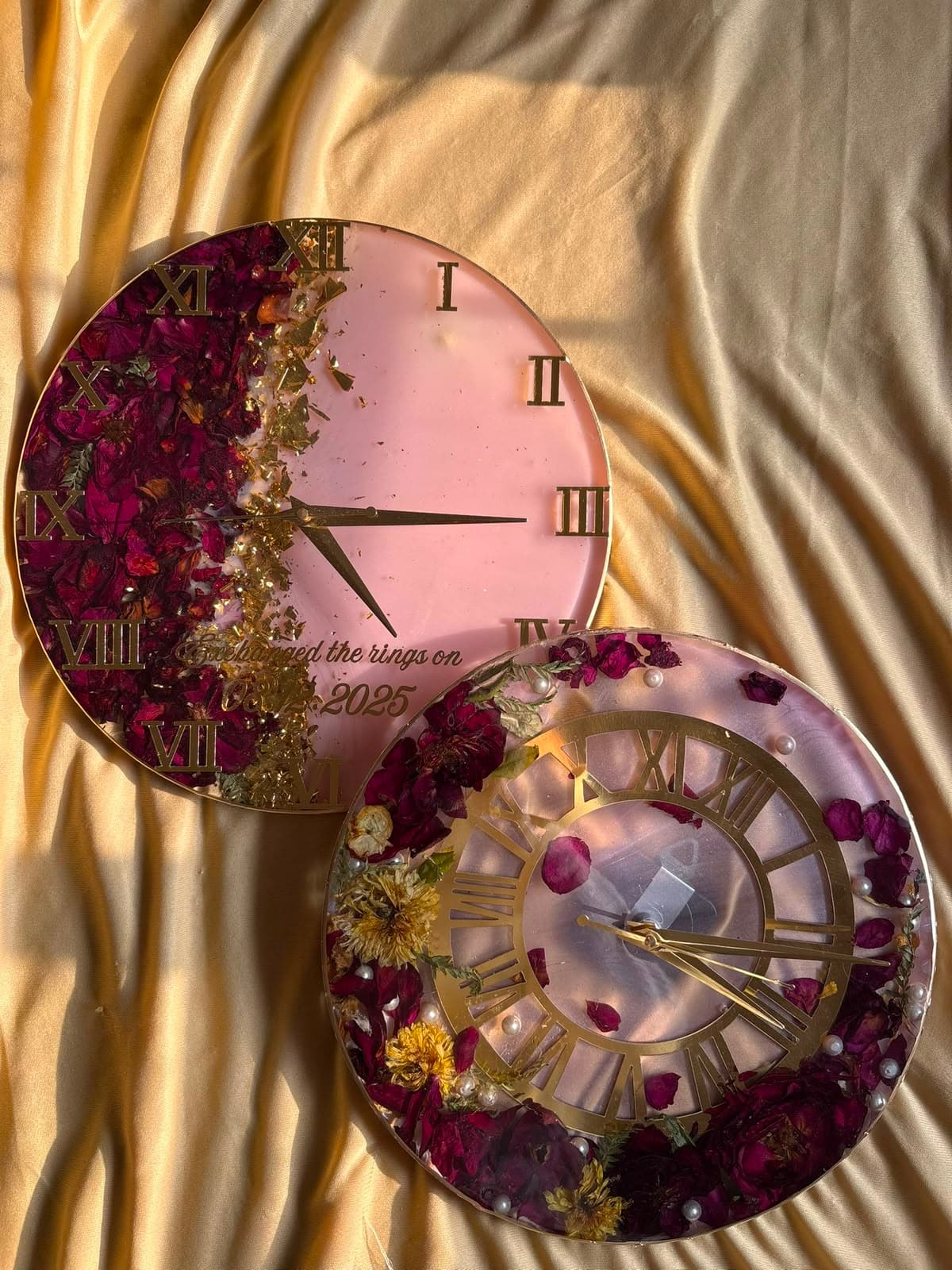 Eternal Time Floral Wall Clock